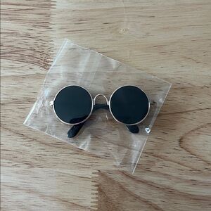Round Black Pet Sunglasses